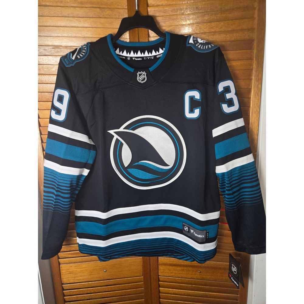 San Jose Sharks Couture Fanatics Breakaway Alt Jersey Mens Small